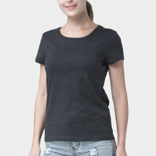 Pure color sports T-shirt girl